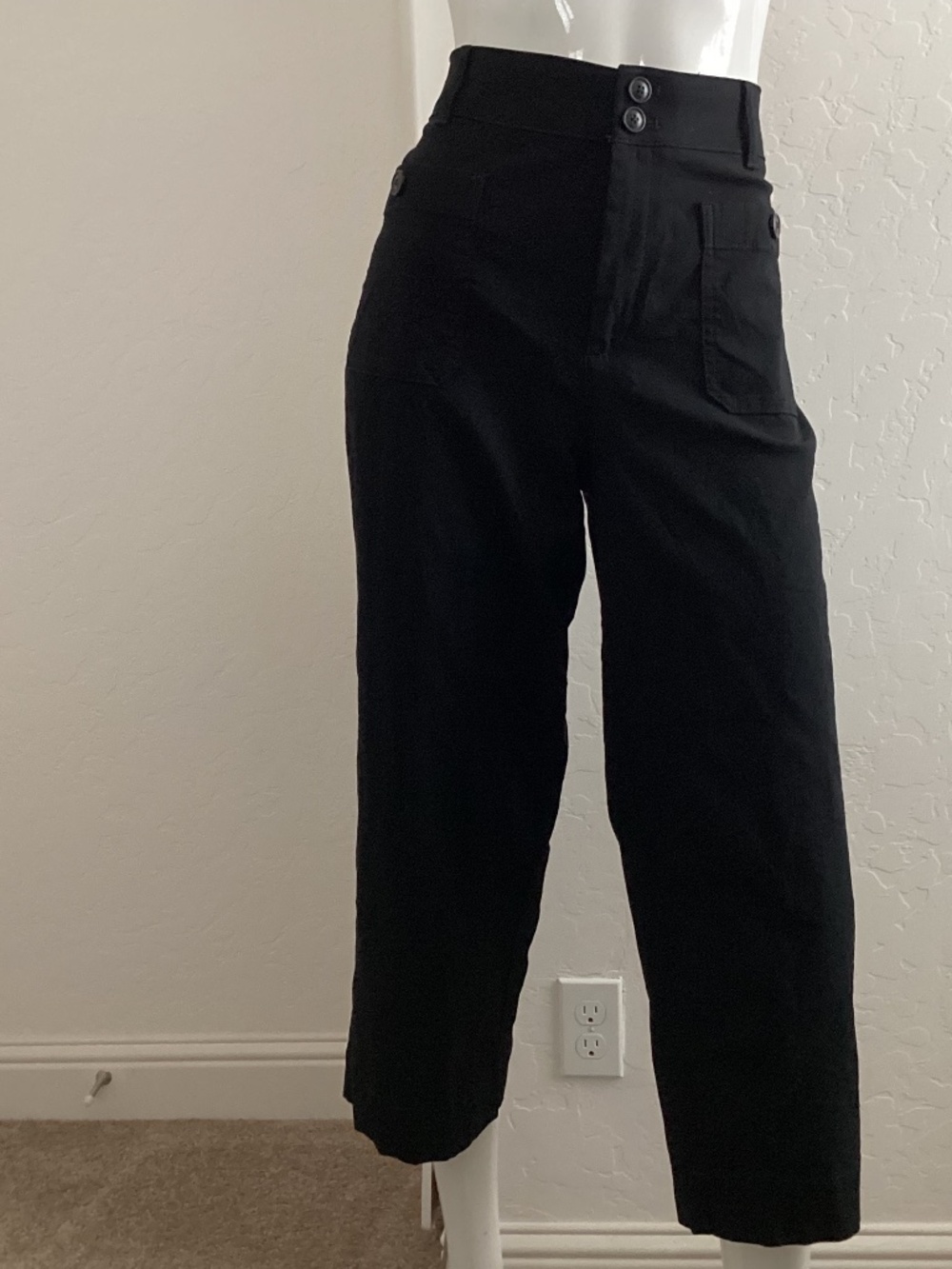 Chico’s, NEW WITHOUT TAGS, black, size 2R, wide leg